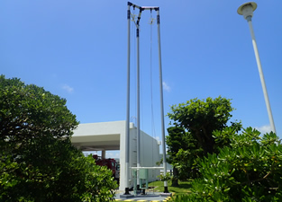 消火ホース乾燥塔塗装補修施工事例画像